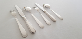 Gero, Georg Nilsson - Silver plated Art Deco cutlery in a wooden canteen - 76 pieces in model 431