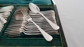 Vve. Charles Halphen/Manufacture de l'Aldenide - Antique chest of cutlery - 67-pieces - Paris, c. 1890