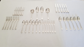 Silver plated cutlery in the Arabesque pattern- 6-pax/40-pieces - Gero Zilvium 100 - the Netherlands, late 1960's