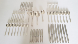 Silver Plated cutlery - P3 Chantal - 60-piece/8-pax. - Keltum, v. Kempen & Begeer - the Netherlands, c. 1950's