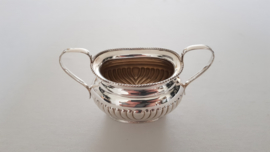 Verzilverde thee- en koffieset in Chippendale stijl - Yeoman of England - 1e helft 20e eeuw