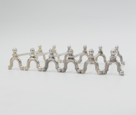 Set of 6 Wiskemann Silver-Plated Knife Rests – Neoclassical Style – Belgium, c.1935