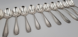 12 Silver plated Tea/Coffee spoons - Gersyl, Belgium 1945-1950