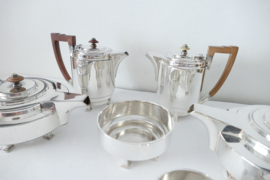 Art Deco Silver Plated 6-piece Tea and Coffee service - William Hutton & Sons - England, 1920-1930