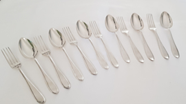 12-piece silver dinner setting, Point Fillet pattern - Gerritsen & van Kempen, 1928