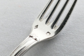 Emile Puiforcat - French Silver Dessert Spoon & Fork - France, 1857-1890