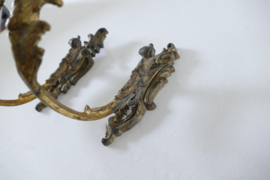 A pair of antique gilded curtain hooks - France, late 19th century