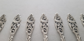 Gero, Georg Nilsson - 10 Silver plated Coffee spoons - Crane pattern
