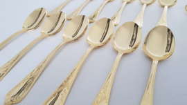 SBS Solingen - Gold-plated cutlery set in Louis XV/Rococo-style - 70-piece/12-pax. - Germany, 1990's