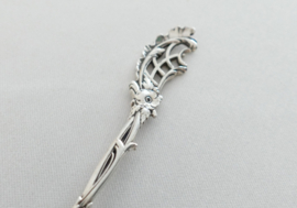 A German .800 silver openwork Rococo Hors d'ouvre spoon by C. Tewes, Dortmund - Germany, c. 1900