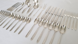 Silver plated cutlery in pattern P3 - Keltum, v. Kempen & Begeer - 6 pax./40-pieces - Netherlands, c. 1950