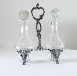 Silver Plated Parisian Condiment Set - Saglier Frères, 1900-1930