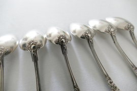 Wolfers Frères - 6 silver Teaspoons - Régence - .800 silver- Belgium, 1869-1942