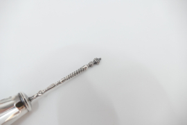 Antique English Silver Plated Sugar Bowl with Scoop – Harrison Fisher Sheffield – 1900-1925