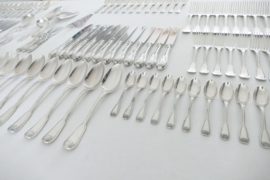 Wiskemann, Brussel - Silver Plated Cutlery Set - N. 7 "Louis XIV" & N. 20 "Louis XVI"- 129-piece/12-pax. - Belgium, 1930-1960