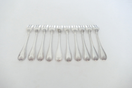 Christofle - Malmaison - 10 silver plated Pastry forks