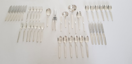 Silver Plated Cutlery Set - Rose pattern - 45-piece/6-pax. - Paul Wirths, Solingen - Germany, c. 1960