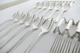 Christofle - Boreal - Verzilverde bestekcassette - 102-delig/12-persoons - ontwerp Luc Lanel