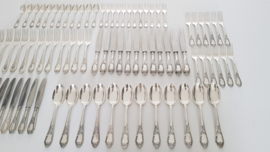 Silver Plated Cutlery Canteen - 84-piece/12-pax. - Louis XV/Rococo - Solingen, Germany c.1930's-1950's