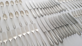 Silver Plated Cutlery Canteen 84-piece/12 pax. - Classic pattern - Heavy silver-plate