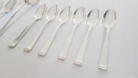 Silver plated Art Deco cutlery canteen - 38-piece/12-pax - Auerhahn 90, series "222"" - Germany, c. 1950's