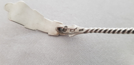 Antique silver cream spoon - .835 silver - Frank Pluut, Schoonhoven - the Netherlands, 1906