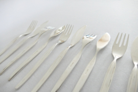 WMF - Visbestekset -  12-delig/6-persoons - Midcentury - model Zurich - c. 1960