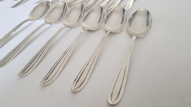 Silver plated cutlery in pattern P3 - Keltum, v. Kempen & Begeer - 6 pax./40-pieces - Netherlands, c. 1950