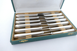 Christofle - Boreal - Cassette met 12 Dessertmessen - ontwerp Luc Lanel