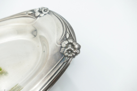Silver Plated Serving Dish - Rogers Bros 1847 - "Daffodil" - United States, c. 1950