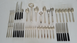 Silver plated Art Deco cutlery set - Gero, Georg Nilsson - 6-pax/47-pieces - model 431 - 1936-1955