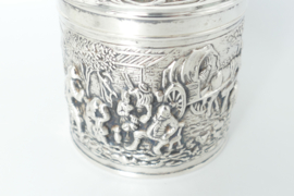 Nostalgic Old-Dutch Tea Caddy - H.Hooikaas for Douwe Egberts - the Netherlands, 1960s