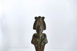 Ancient Egypt - Late Period (626-323 B.C) - Solid Bronze statuette of Osiris, god of the Underworld - height 14,7cm