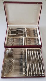 Silver Plated Cutlery Canteen - 84-piece/12-pax. - Louis XV/Rococo - Solingen, Germany c.1930's