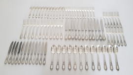 Silver Plated Cutlery Canteen - 84-piece/12-pax. - Louis XV/Rococo - Solingen, Germany c.1930's-1950's