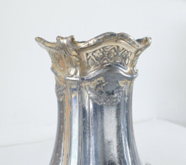 Orfevrerie Gallia - Large Baluster-shaped silver-plated and worn gilded Vase - France, c. 1900