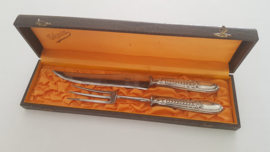 Silver Carving Set - .800 silver - likely Wolfers Frères, c. 1920