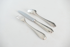 Christofle - Pompadour - Verzilverd Dinercouvert (lepel+mes+vork)