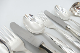 Verzilverde bestekset - 19-delig/6-persoons - Bergisch, Solingen 100 - Duitsland, jaren 1960