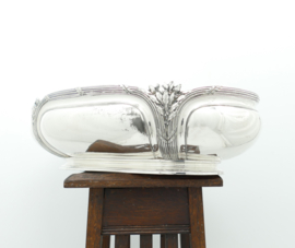 Verzilverde Art Nouveau Jardiniere - Orfevrerie Gallia - 1919-1925