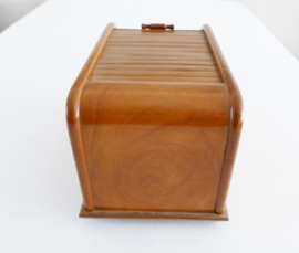 Vintage wooden Humidor with rolling door