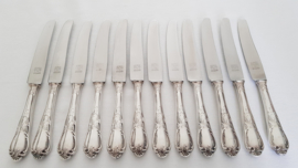 Wiskemann, Brussels - 94-piece silver plated cutlery in canteens - Louis XV/Rococo - Belgium, period 1928-1979