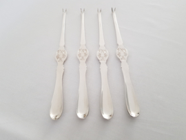 4 Silver Plated Lobster Forks
