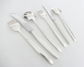 Verzilverde Bestekset - Keltum, van Kempen & Begeer - Model P17 Jeunesse - 43-delig/6-persoons -