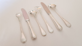 Silver plated cutlery in pattern Arabesque - 6-pax/40-pieces - Gero Zilvium 100 - the Netherlands,  late 1960's