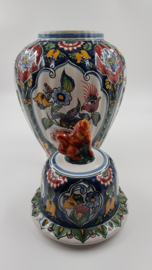 Polychrome hand-painted Vase of Makkum earthenware - Makkum, Netherlands - 1970's