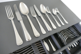 Wiskemann, Brussels - Silver Plated Art Deco Cutlery Canteen - N.16 "Standard" - 117-piece/12-pax. - Belgium, c. 1930