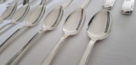 Silver Plated Art Deco cutlery canteen - 44-piece/6-pax. - 56. Nordique - Gero, Georg Nilsson - the Netherlands, 1939-1952