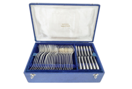 Orfevrerie Boulenger - Verzilverde bestekcassette - Baguette - 61-delig/12-persoons - Frankrijk, 1898-1938