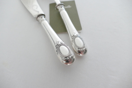 Christofle - Ecusson XVI - Silver Plated Fish Servers - France, late 19th century